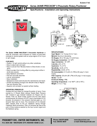 Thumbnail of document Manual - 265 Precisor II Pneumatic and Electro-Pneumatic Positioner